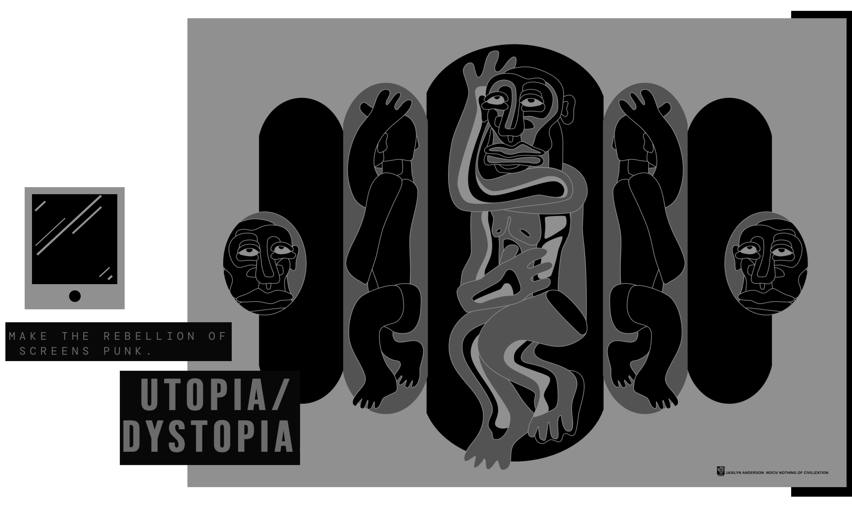 The Attention Economy — Utopia/Dystopia. Make the rebellion of screens punk.